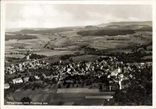 Ak Mögglingen im Ostalbkreis, Fliegeraufnahme