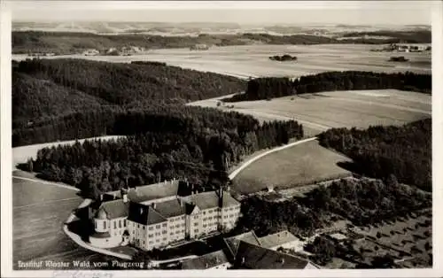 Ak Wald Hohenzollern, Kloster Wald, Fliegeraufnahme