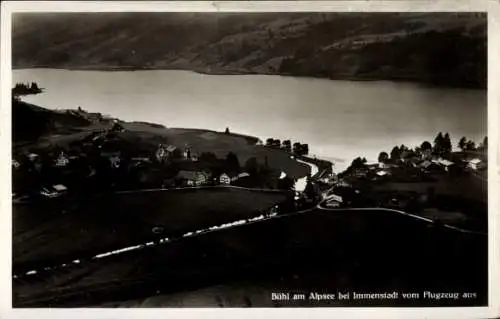 Ak Bühl am Alpsee Immenstadt im Allgäu, Luftaufnahme von  Immenstadt, Landschaft, Seen