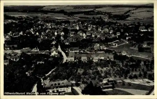 Ak Welzheim in Württemberg, Luftaufnahme von  Stadtansicht aus der Vogelperspektive