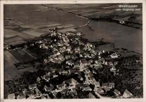 Ak Westhausen in Württemberg, Fliegeraufnahme