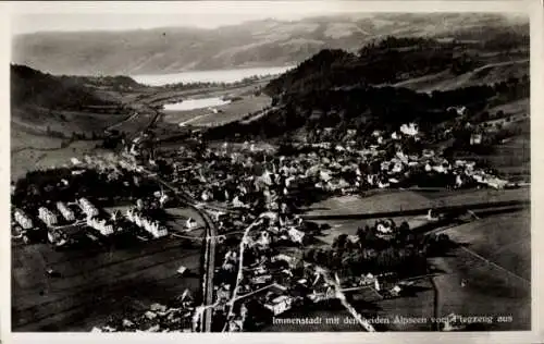 Ak Immenstadt im Allgäu Schwaben, Fliegeraufnahme, Alpseen