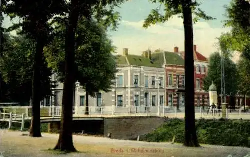 Ak Breda Nordbrabant Niederlande, Wilhelminabrug