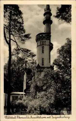 Ak Eberswalde im Kreis Barnim, Aussichtsturm, Jugendherberge