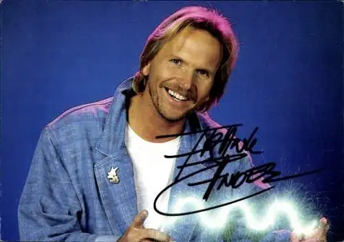 Foto Sänger Frank Zander, Autogramm