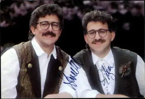 Foto Musiker-Duo Ramonas in Tracht, Autogramm