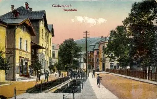 Ak Sokołowsko Görbersdorf Schlesien, Hauptstraße