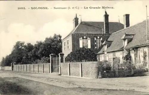 Ak Souvigny en Sologne Loir et Cher, La Grande Maison