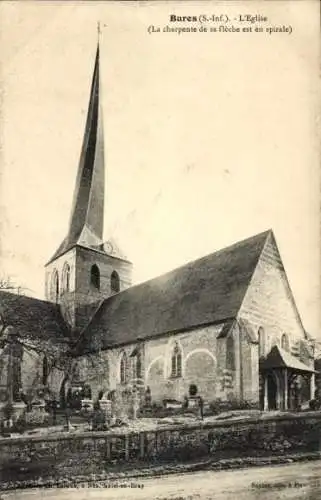 Ak Bures en Bray Seine Maritime, Kirche