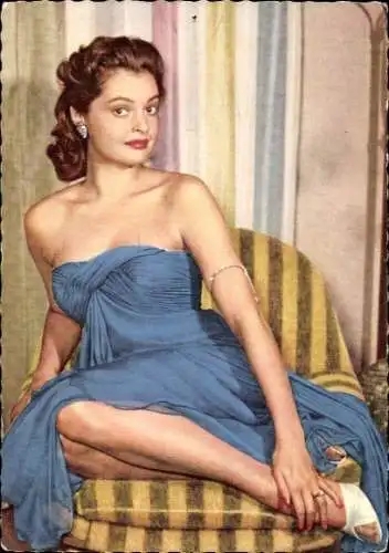 Ak Schauspielerin Nadja Tiller, Portrait, Autogramm