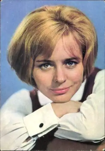 Ak Schauspielerin Monika Lennartz, Portrait, Defa Film, Das Lied der Matrosen