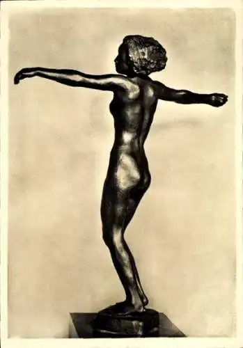 Ak Tänzerin, Skulptur von Georg Kolbe, Erotik