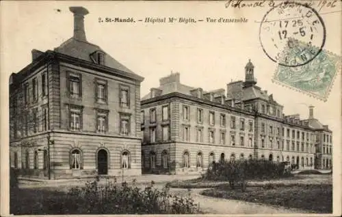 Ak Saint Mandé Val de Marne, Hopital Begin