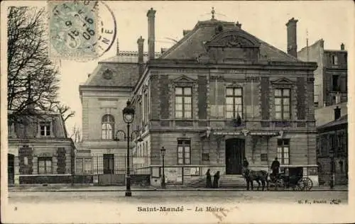 Ak Saint Mandé Val de Marne, Rathaus