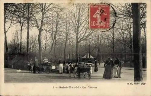 Ak Saint Mandé Val de Marne, Chevres