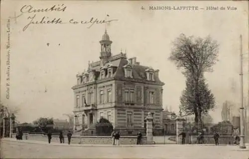Ak Maisons Laffitte Yvelines, Rathaus