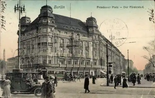 Ak Berlin Mitte, Hotel Der Fürstenhof, Potsdamer Platz