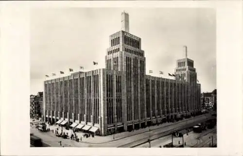 Ak Berlin Kreuzberg, Rudolph Karstadt A. G., Hermannplatz, U Bahn Station