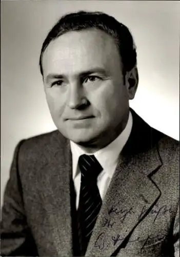 Foto Willi Hilpert, Erster Bürgermeister Gunzenhausen, Autogramm