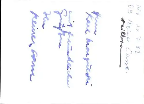 Foto Politiker Reiner Casse, Autogramm