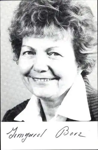 Foto Politikerin Irmgard Betz, Bürgermeisterin von Gladbeck, Autogramm