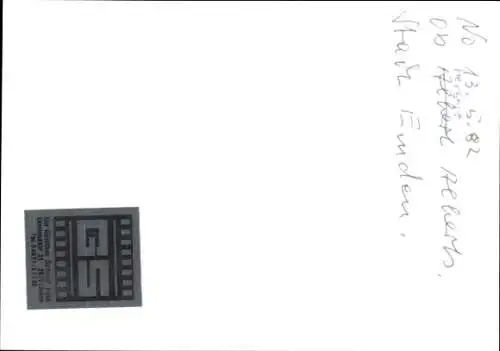 Foto Politiker Albert Alberts, Stadt Emden, Autogramm