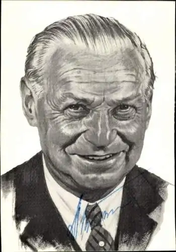 Ak Prof. Dr. Herbert Weichmann, Erster Bürgermeister Hamburgs