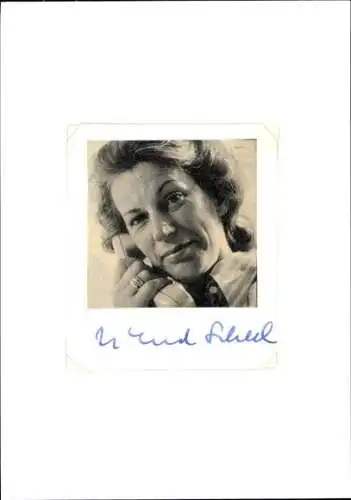 Foto Ärztin Mildred Scheel, Autogramm