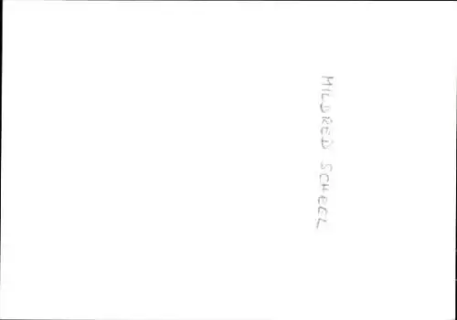 Foto Ärztin Mildred Scheel, Autogramm