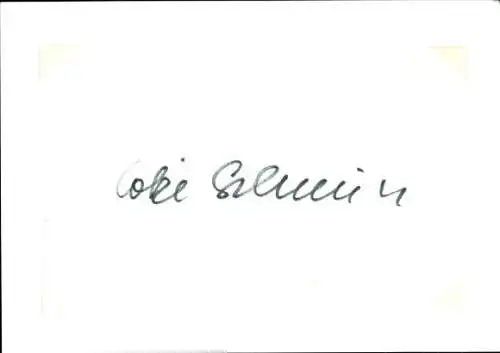 Autogramm Loki Schmidt, Ehefrau von Helmut Schmidt