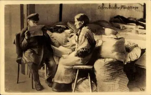Ak Ostpreußische Flüchtlinge, 1. WK, Ostpreußenhilfe
