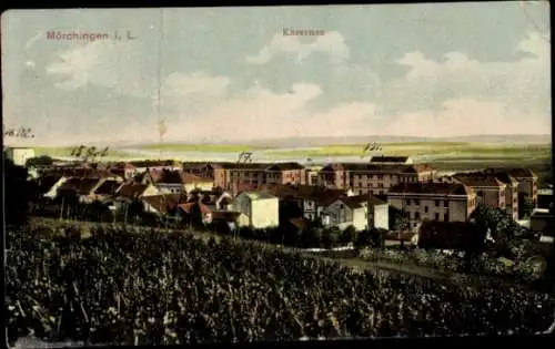 Ak Morhange Mörchingen Lothringen Moselle, Stadtansicht, Kasernen, Weinberge, 1884