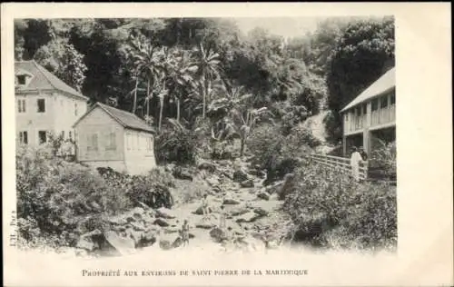 CPA Saint-Pierre Martinique, Propriete aux Environs