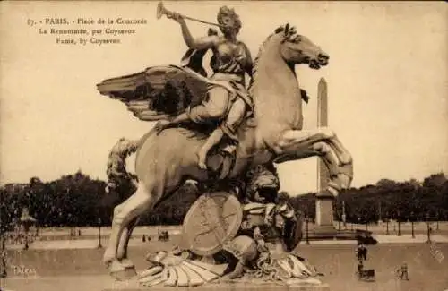 CPA Paris VIII., Place de la Concorde, Monument