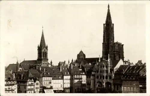 Ak Strasbourg Straßburg Elsass Bas Rhin,  Straßburger Münster