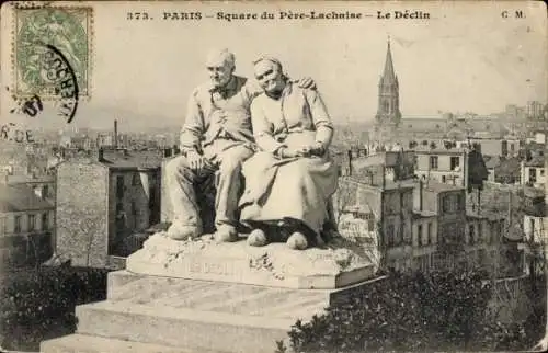 CPA Paris, Square du Pere-Lachaise, Declin