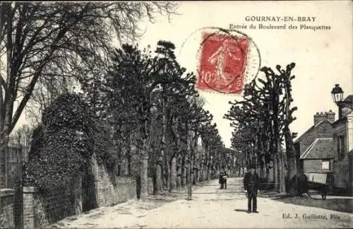 Ak Gournay en Bray Seine Maritime, Entree du Boulevard des Planquettes