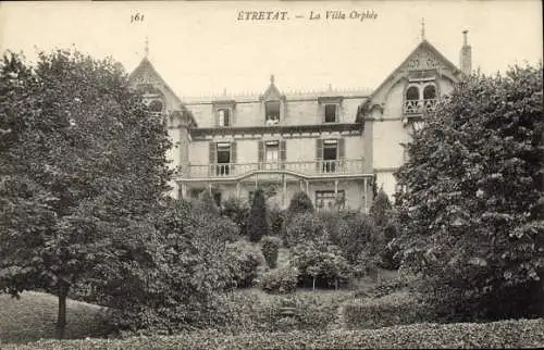 Ak Étretat Seine Maritime, Villa Orphée, Architektur, Gartenanlage