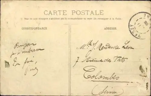 CPA L'Aéroplane Farman, Camp de Châlons