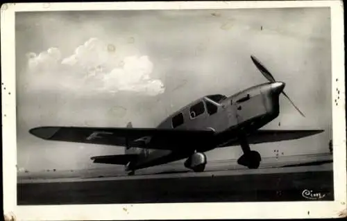 CPA Avion postal léger, Caudron Simoun