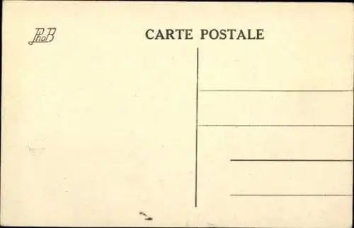 CPA Yser 1914, Aeroplane belge abattant un Taube