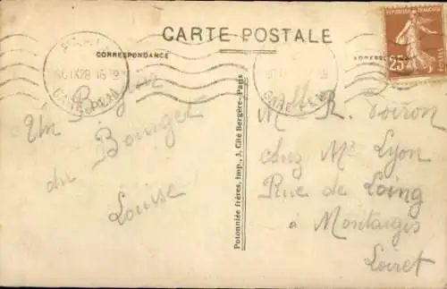 CPA Trimoteur Air Way, Service Paris-Londres