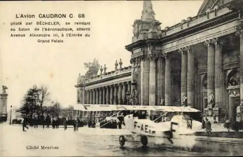 CPA Paris, Avion Caudron C 68, piloté par Becheler
