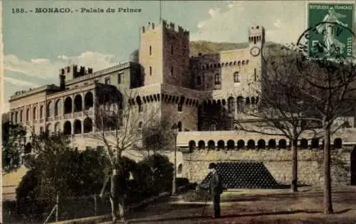 Ak Monaco, Palais du Prince, s Gebäude,  von Monaco