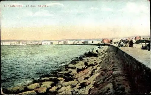 Ak Alexandria, Ägypten, Le Quai Nouvel