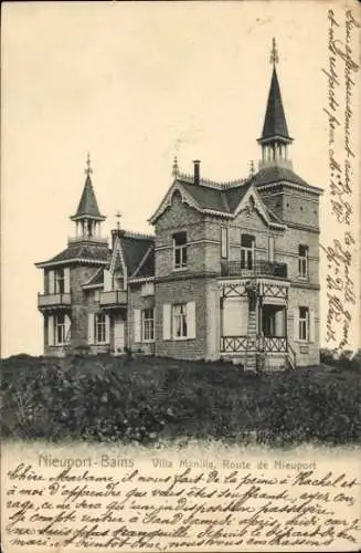 Ak Nieuport Bains Nieuwpoort Westflandern, Villa Manilla