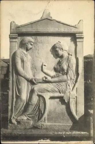 Ak Athen Griechenland, Grabstele der Hegeso