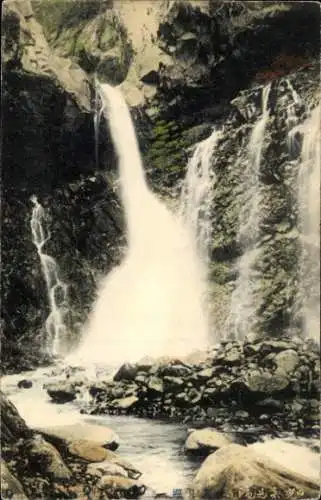 Ak Nikko Präfektur Tochigi Japan, Wasserfall, Felsen, Aussicht, Natur, Farben