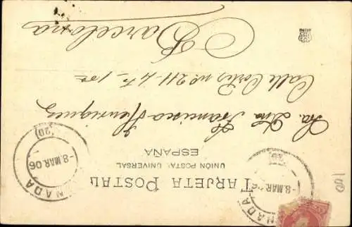 Ak Granada Andalusien Spanien, Architektur, Alter Bogen, Eingang zur Cartuja, 