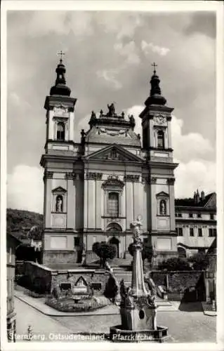 Ak Šternberk Mährisch Sternberg Region Olmütz, Pfarrkirche